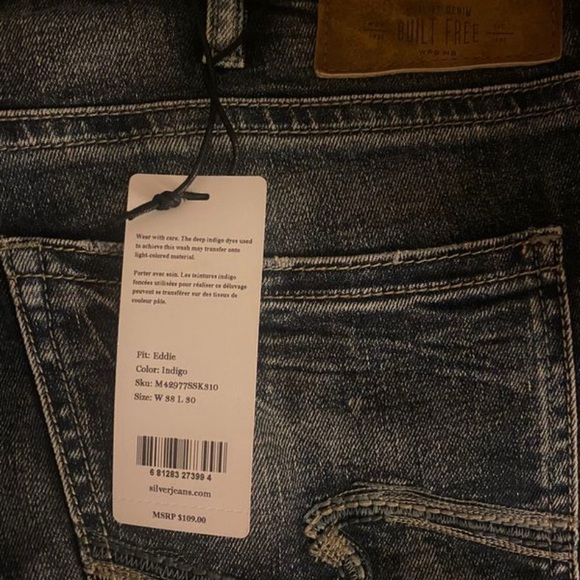 Mens silver jeans - Picture 2 of 2